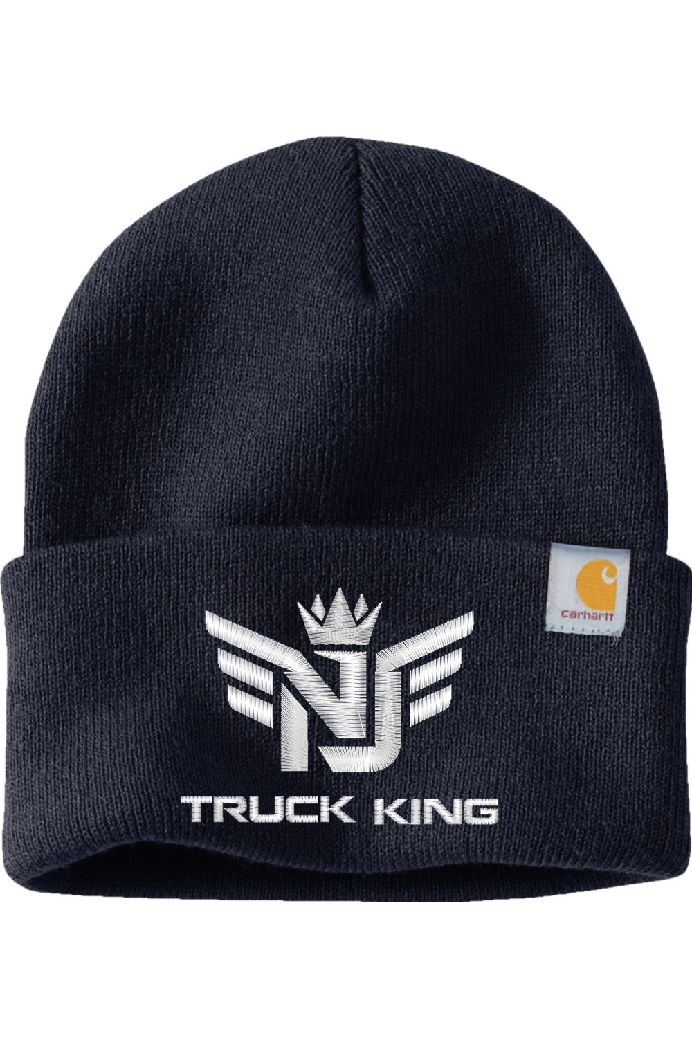 Nj Truck King Beanie White Logo