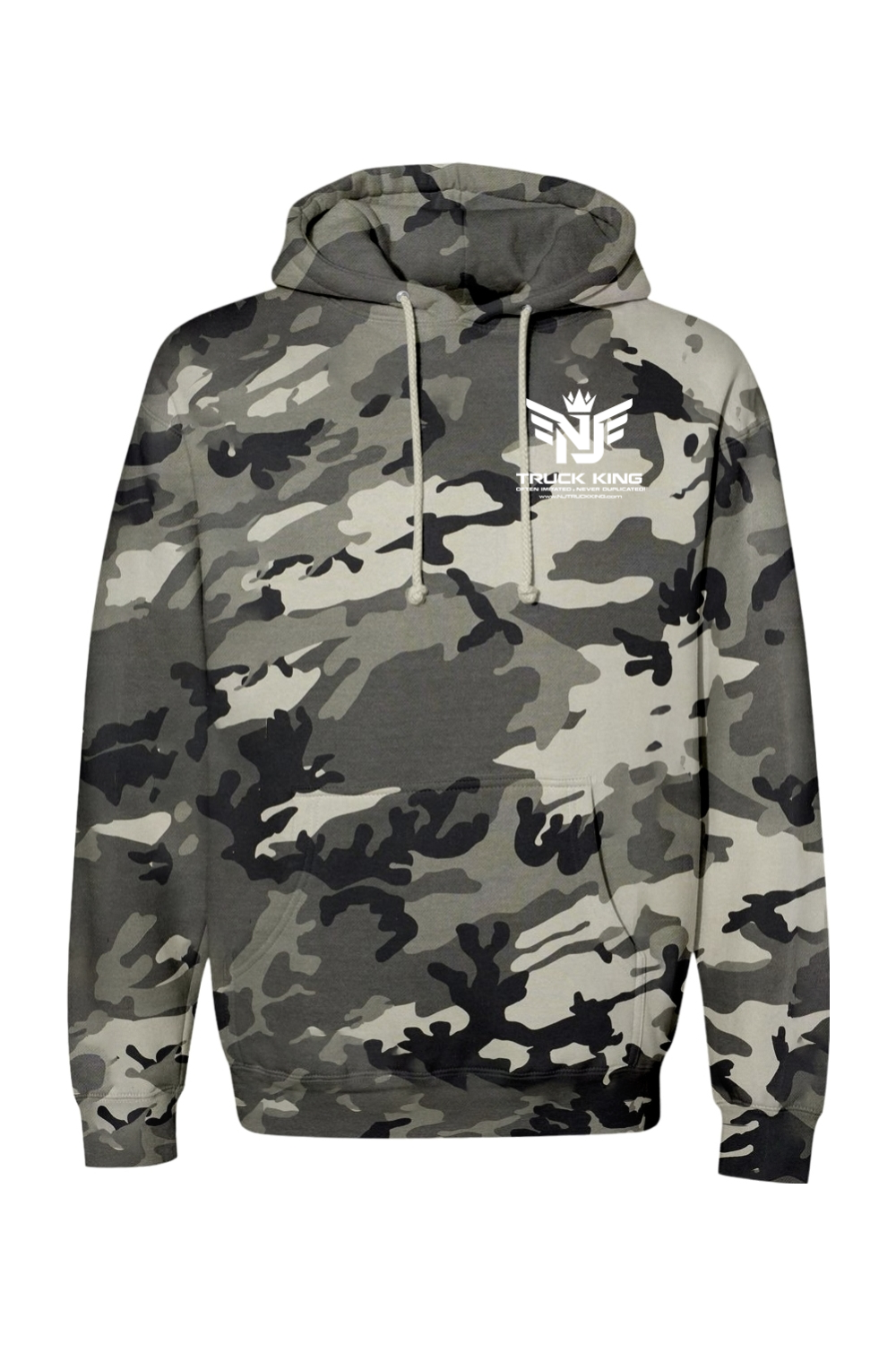 NJ Truck King Small Logo Camo Hoodie