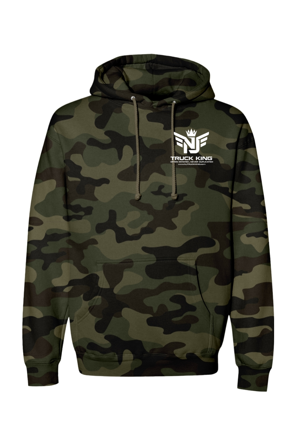 NJ Truck King Small Logo Camo Hoodie