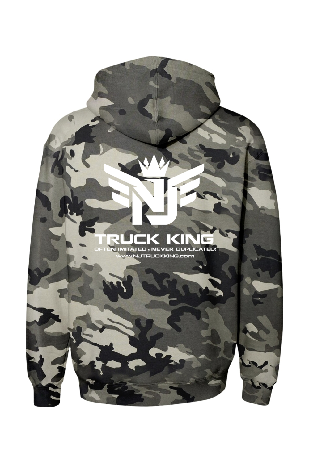 NJ Truck King Small Logo Camo Hoodie