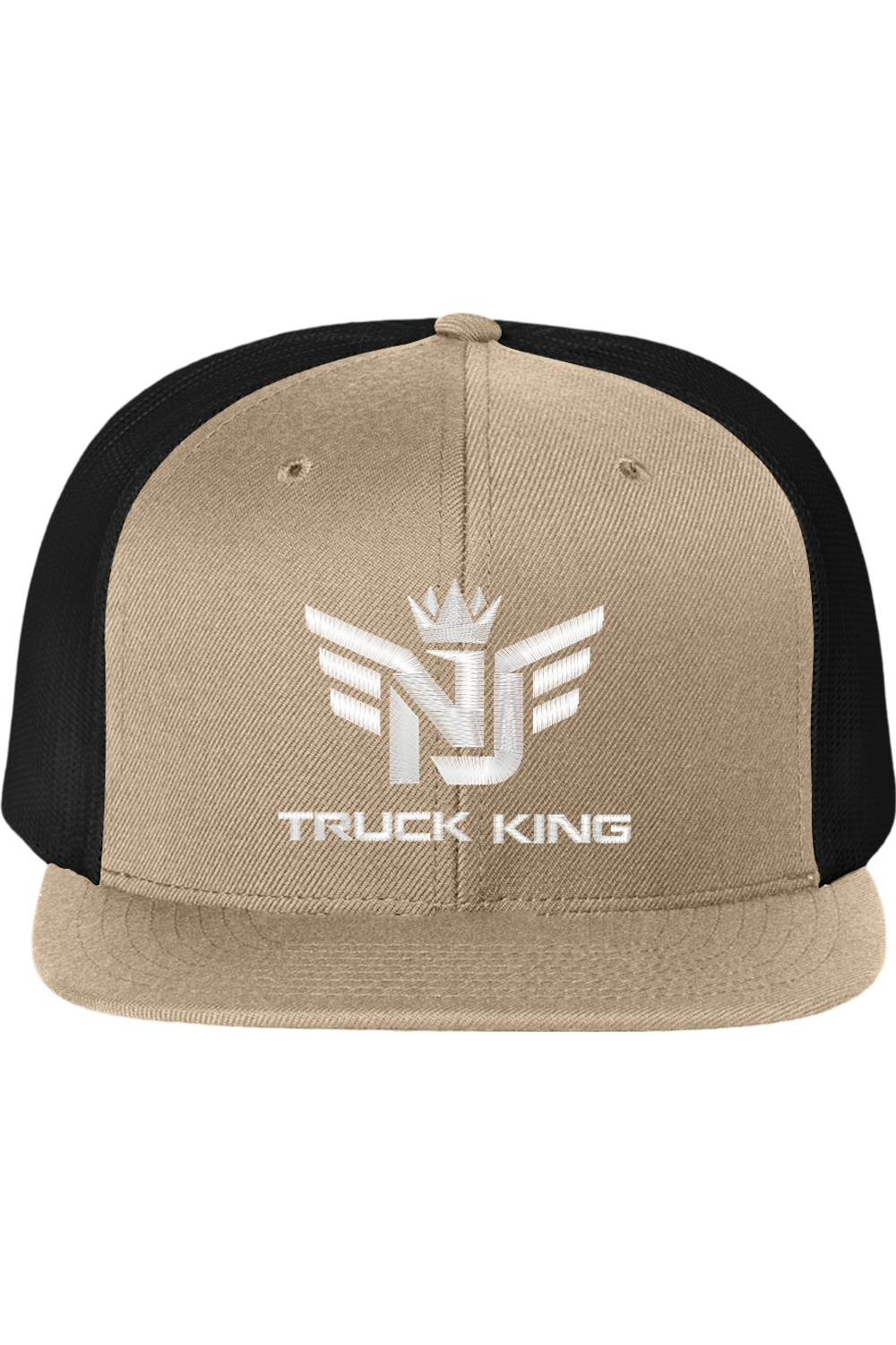 Nj Truck King Logo Flat Bill Trucker Hat