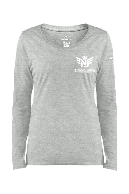 Small Logo NJ Truck King Women's Long Sleeve Tee