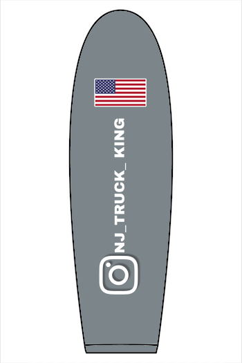 NJ Truck King Large Logo Light Weight Hoodie