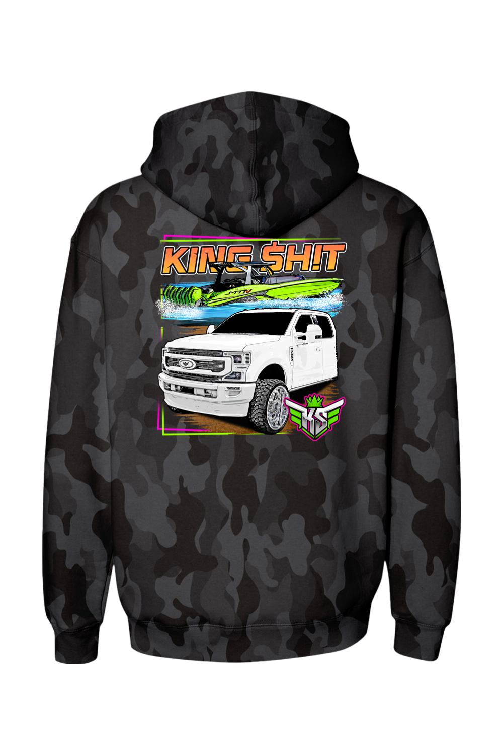 KING SHIT Heavyweight Camo Hoodie