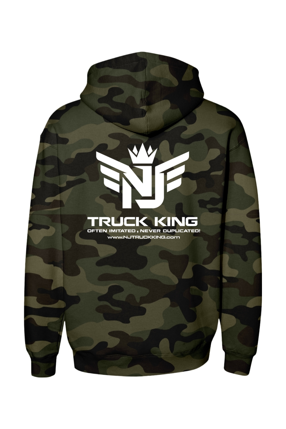 NJ Truck King Small Logo Camo Hoodie