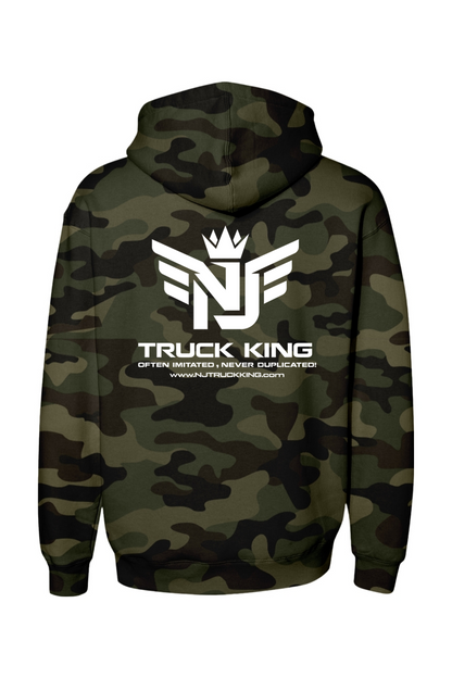 NJ Truck King Small Logo Camo Hoodie