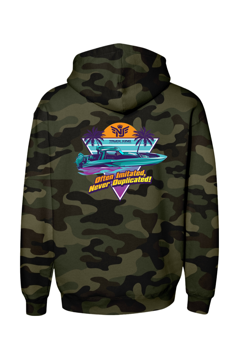 Teal MTI Camo Hoodie