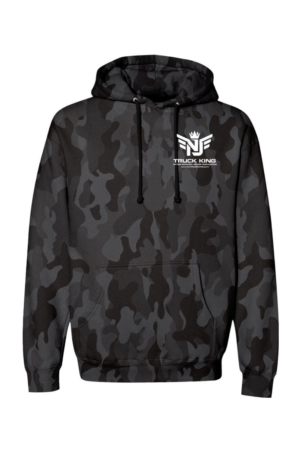 NJ Truck King Small Logo Camo Hoodie