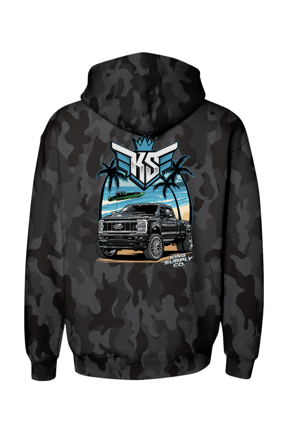 Platti Plus Tropic Heavyweight Camo Hoodie