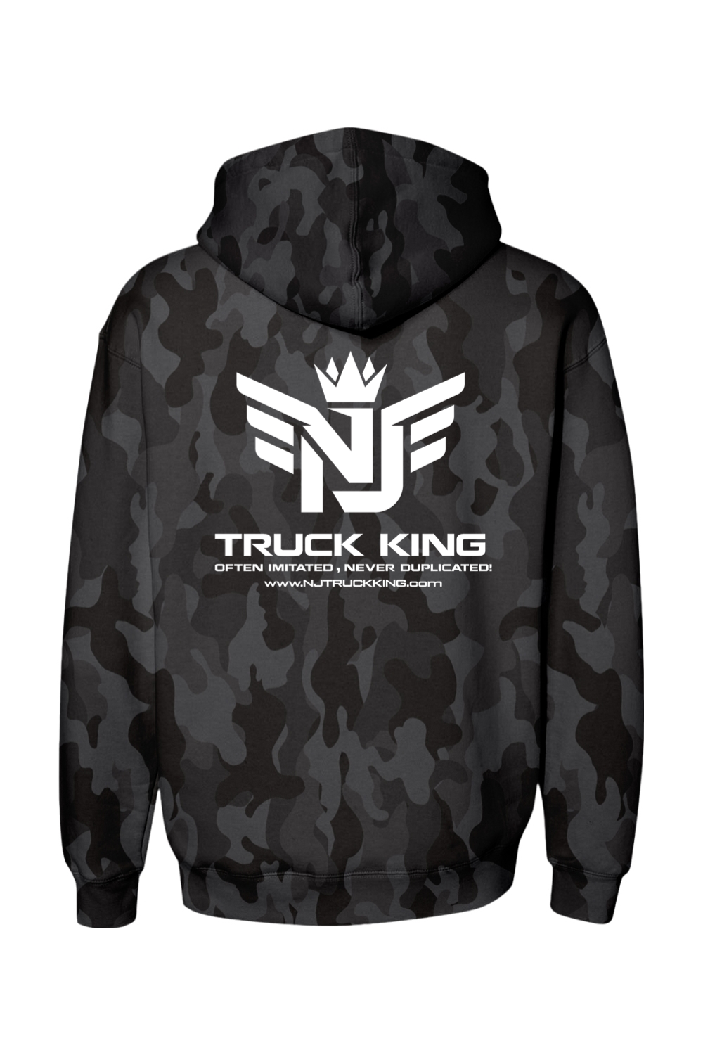NJ Truck King Small Logo Camo Hoodie