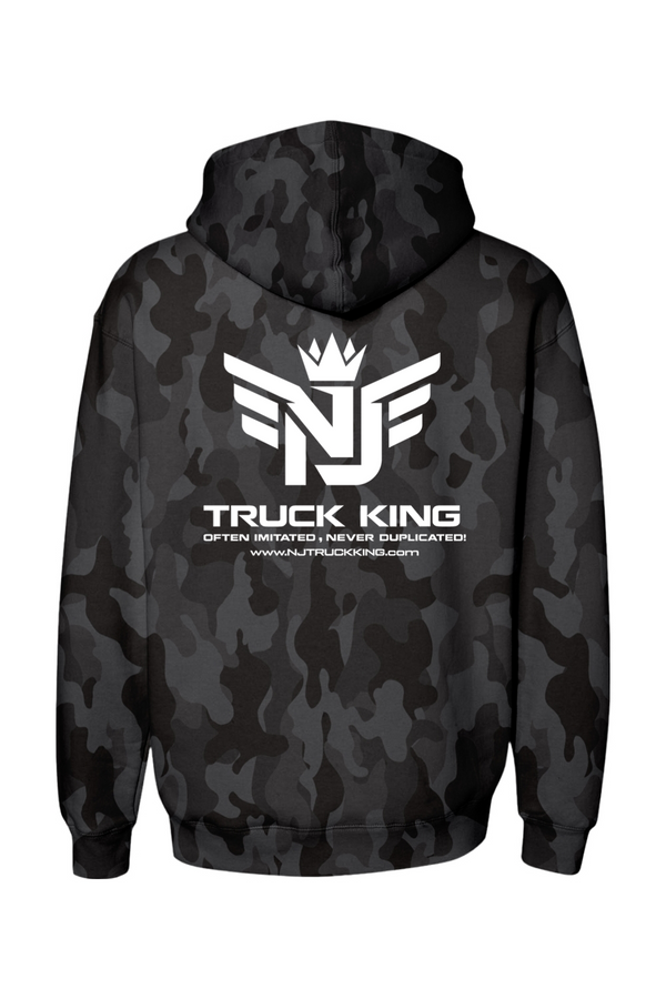 NJ Truck King Small Logo Camo Hoodie